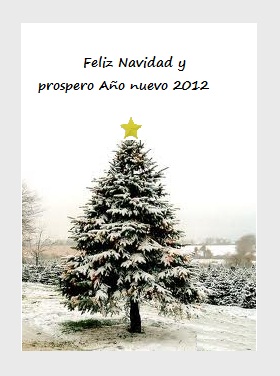 Feliz Navidad y próspero 2012